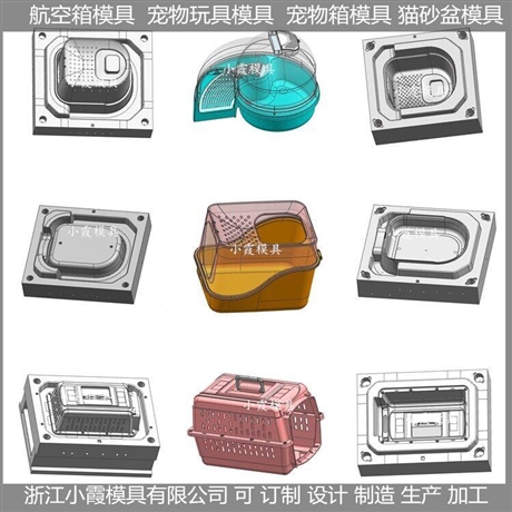 空运箱注塑模具宠物筐注塑模具