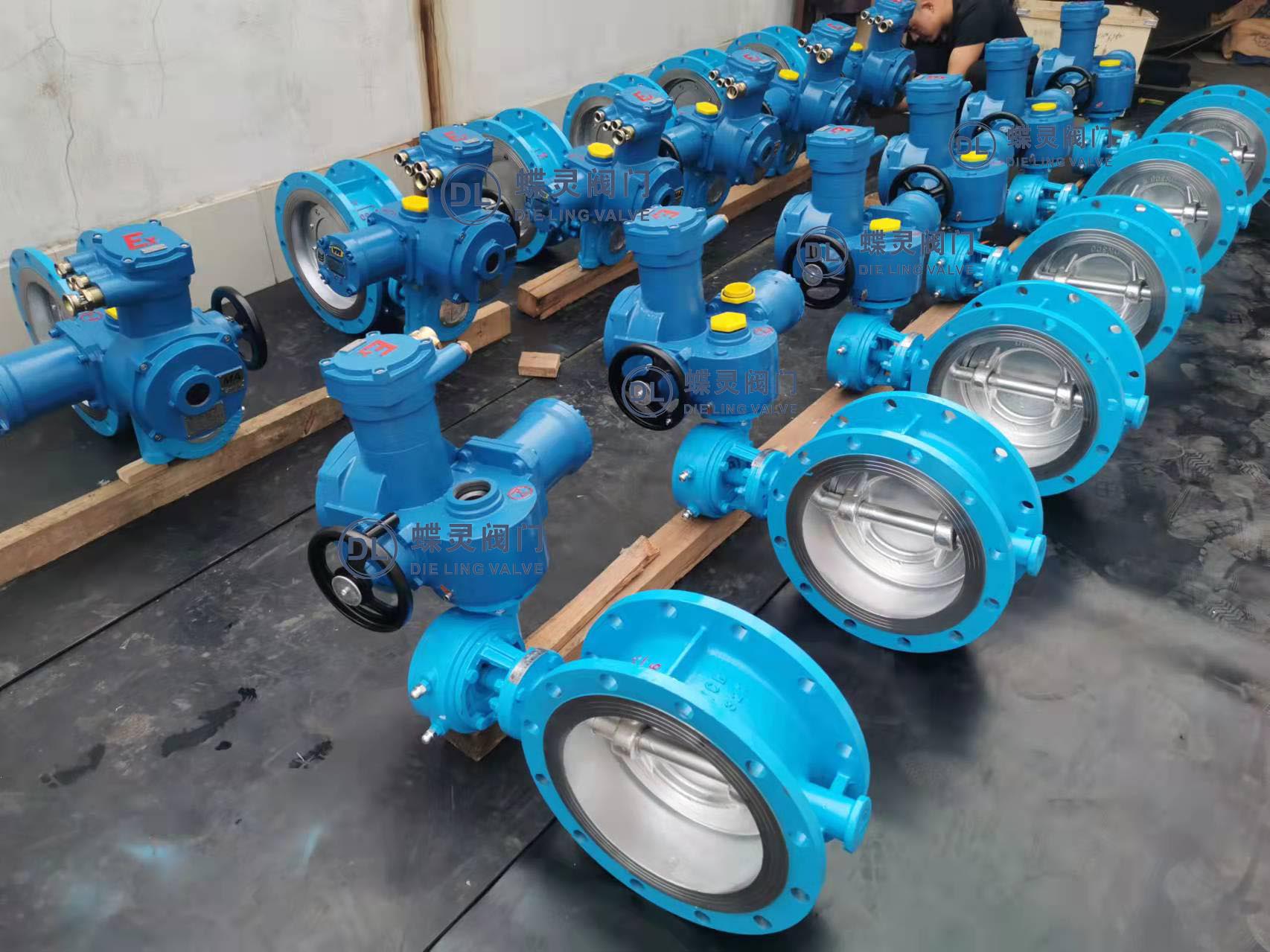 wsd943h-10c型 485通讯一体式瓦斯电动蝶阀 dn350矿用防爆电动蝶阀