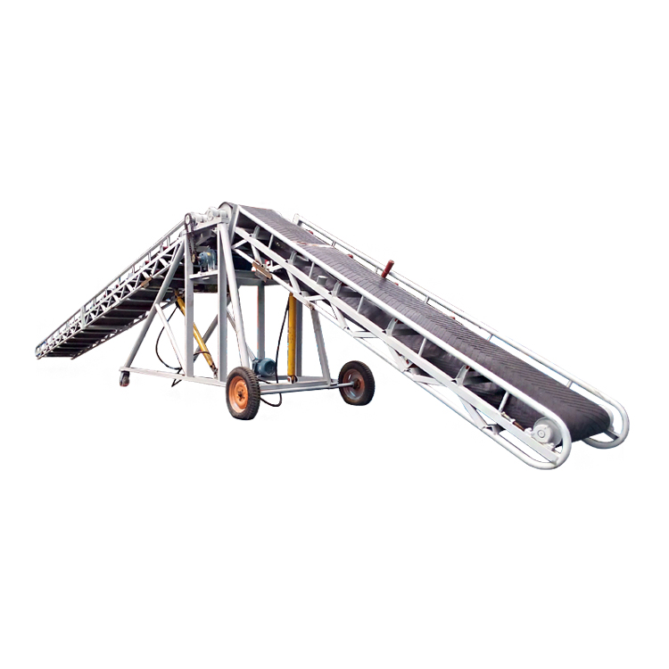 皮带输送机能做多宽挡边皮带机汇达皮带输送机车载