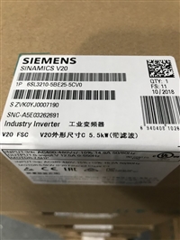 西门子 V20变频器6SL3210-5BE25-5CV0 三相交流  380-480 V功率 5.5 kW