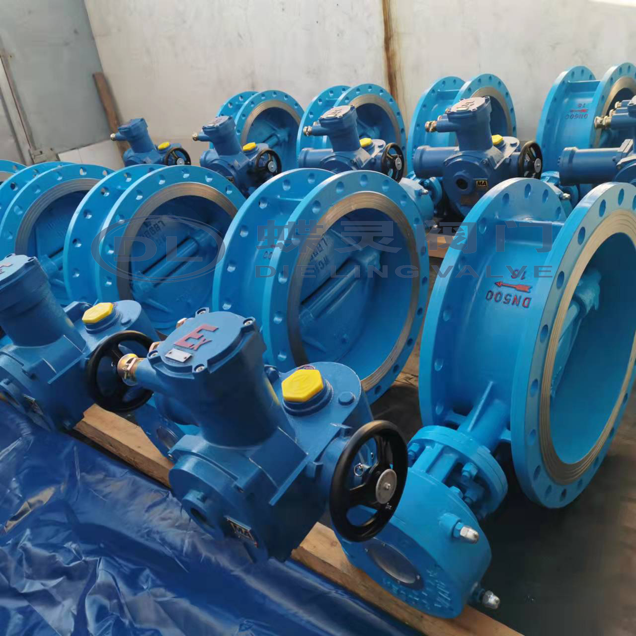 蝶灵供应瓦斯防爆阀wsd943h16cdn500抽瓦斯专用隔爆型电动蝶阀