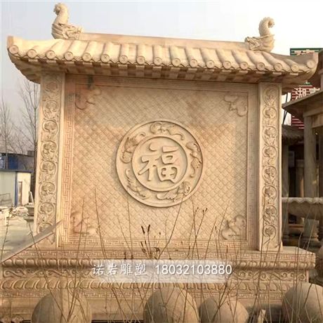 南通中式庭院玄关影壁墙加工定制