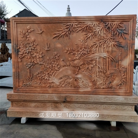 大連玄關(guān)石雕屏風(fēng)背景墻圖片價(jià)格