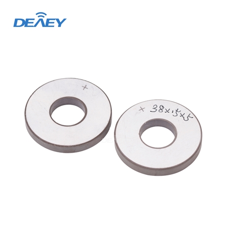 超声波压电陶瓷片 38*15*5PZT4压电陶瓷圆环 换能器用压电陶瓷片