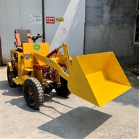 电动装载铲车 养殖场搬运小铲车 砂石运输装载机 工地农场用