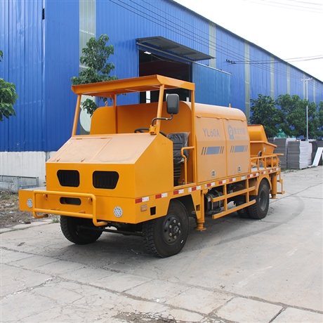 车载地泵混凝土农建泵水泥混凝土yl60s型拖式输送泵车