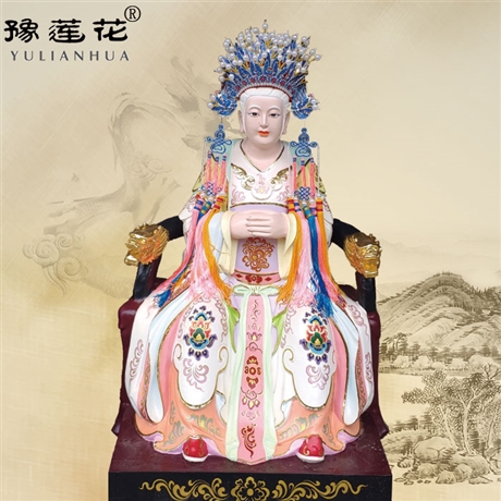 無生老母神像 無極母太極母八卦老母雕像 寺廟彩繪老母娘神像生產(chǎn)