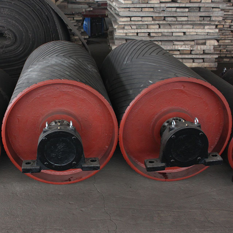 森腾批量生产矿用隔爆型改向滚筒皮带机输送滚筒可定做内置轴承