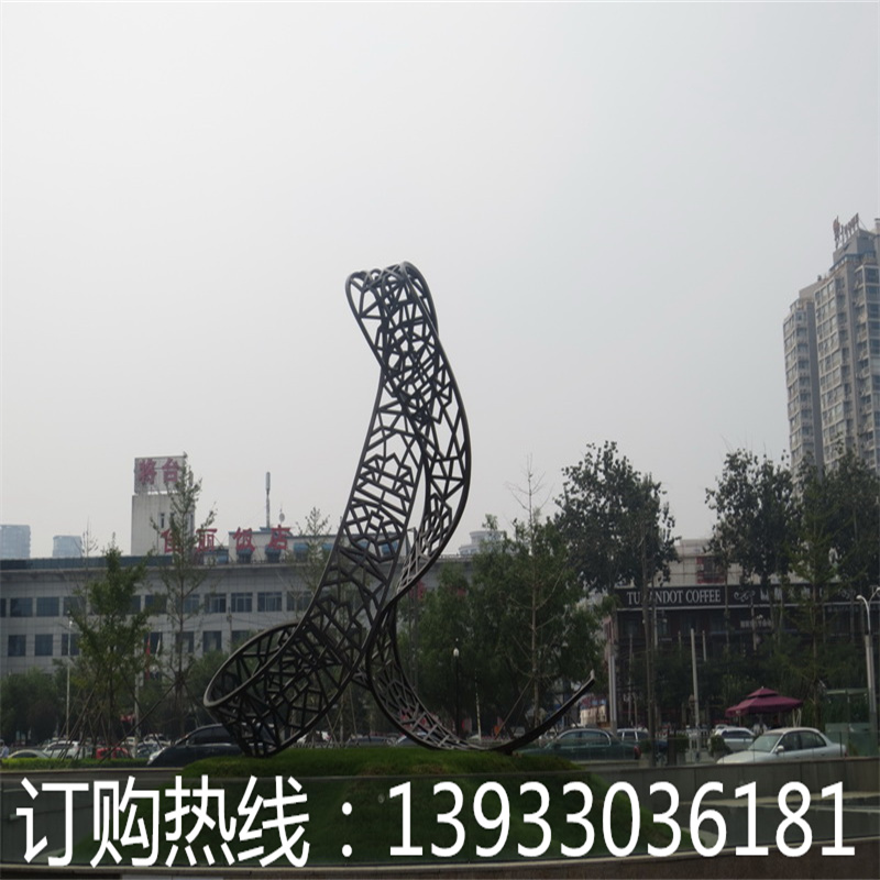 创意景观不锈钢雕塑摆件 城市抽象雕塑定制加工厂家