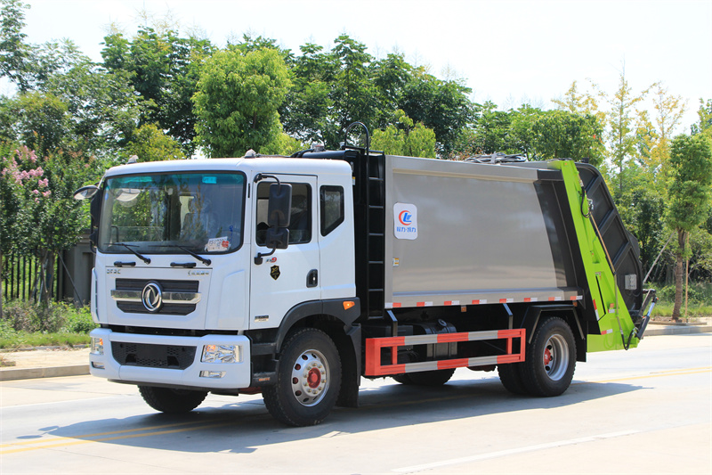 开封东风天锦 12方自卸压缩垃圾车 城镇垃圾转运车