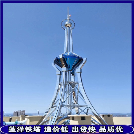 工艺装饰塔 建筑物楼顶用 避雷通讯 5米 13米 蓬泽 制作精良 性价比高