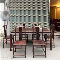 回收红木餐桌 回收大红酸枝餐桌家具 上海木蕴阁高价收购