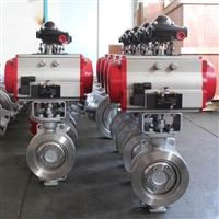 供应D673H-16C DN80气动硬密封蝶阀 D673W-10P气动蝶阀