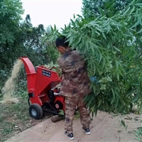 堆肥还田 废弃枝条粉碎机 果树枝打碎机 鼎诚柴油干湿碎枝机