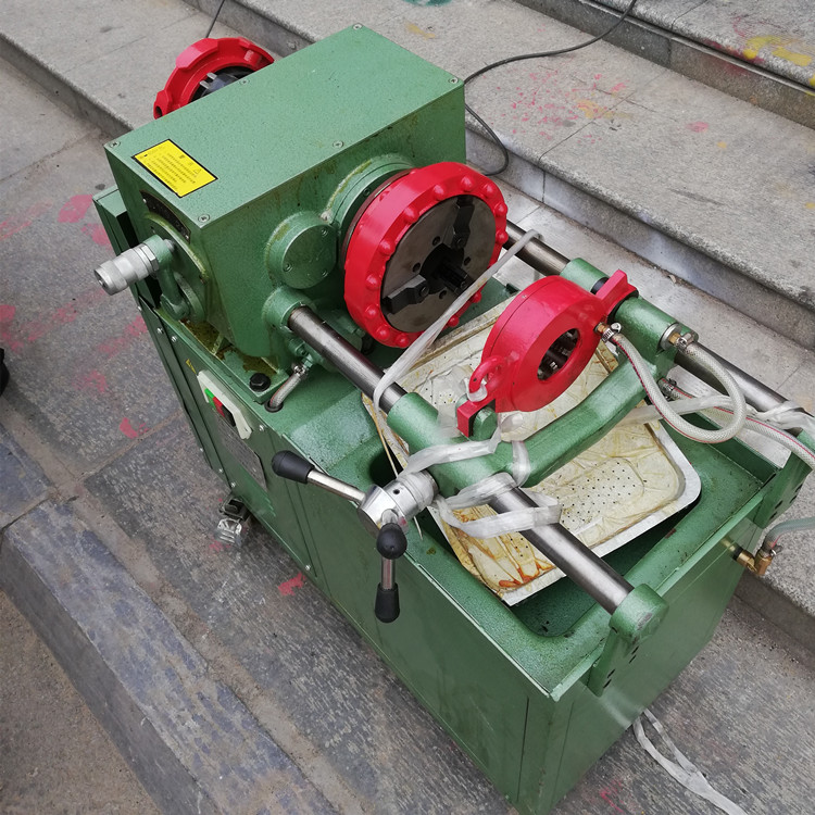 纽威达牌钢结构厂圆钢螺纹加工机m60长型板牙套丝机圆钢螺纹开牙机