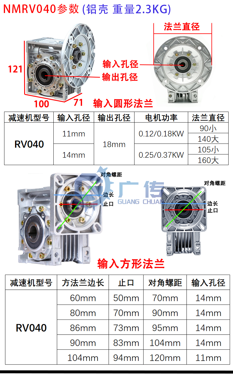 廣傳供應減速機NMRV軸輸入蝸輪蝸桿鋁合金減速機