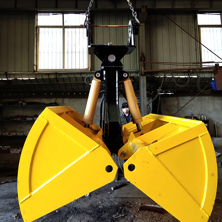 建筑挖机用抓料斗贝壳型抓沙斗液压多功能铲斗
