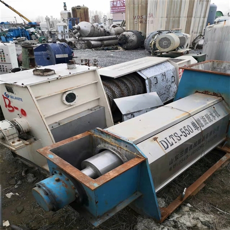 二手单螺旋挤干机中药渣油漆渣螺旋压榨机压榨脱水机螺旋压榨机