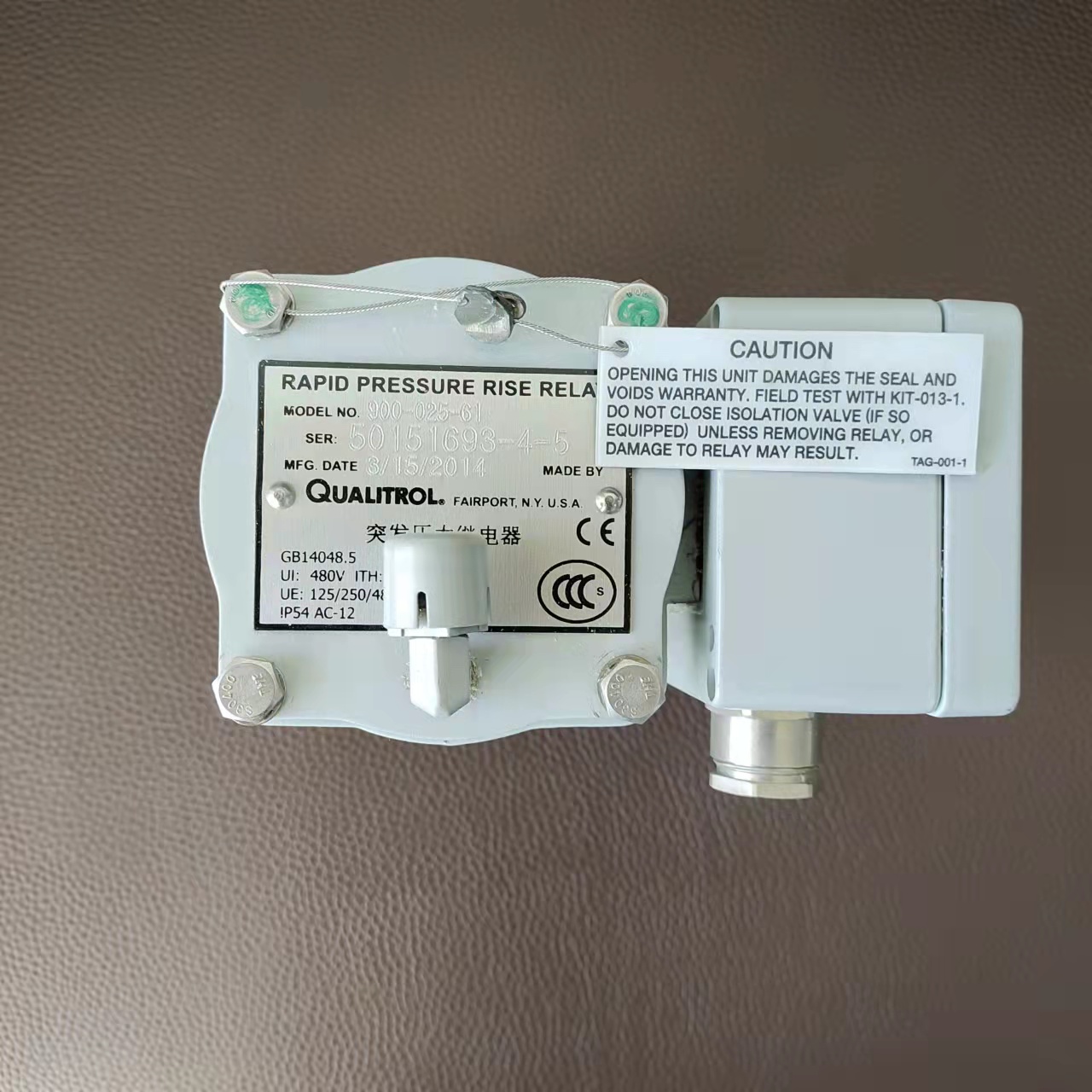 美国qualitrol速动油压继电器90002561cs47809突发压力继电器变压器