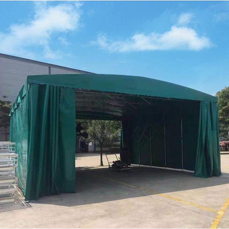 广州佛山厂家定制收缩仓库推拉篷户外移动遮阳棚全国物流包邮