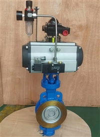 D673H-16C DN250硬密封气动蝶阀 三偏心对夹式蝶阀