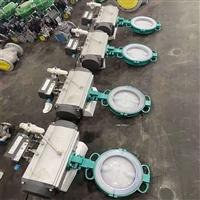 供应D671F46-10C/P气动衬氟蝶阀DN80DN100DN150  D671F46-16C/P