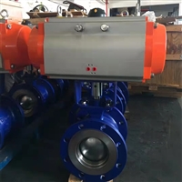 供应VQ647H-16P DN25法兰式气动V型球阀 VQ647F-16C VQ647Y-16R