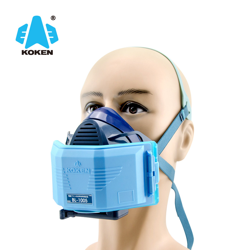 兴研代理日本koken兴研电动防尘面具bl1005焊接矿山金属粉尘