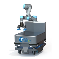 复合机器人 MiR移动平台集成UR协作机械臂 实现物料自动搬运