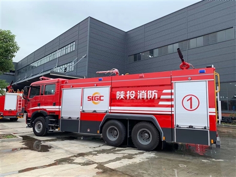 进口德国man压缩空气泡沫消防车