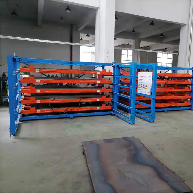 抽屉板材货架多层仓储ckct7抽拉式角钢架铁板架子