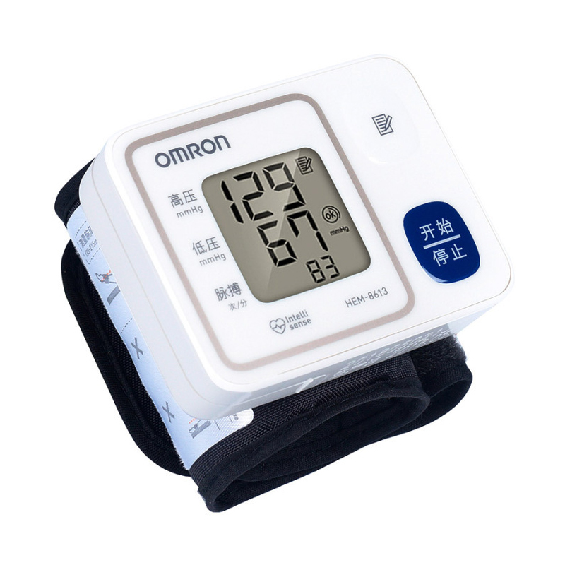 大屏显示血压仪欧姆龙臂筒式血压仪hem1000血压计一键操作使用方便