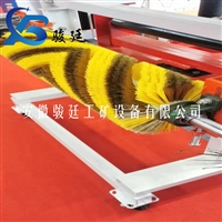 水泥厂熟料生产线耐高温钢丝滚刷清扫器-钢丝刷清扫器