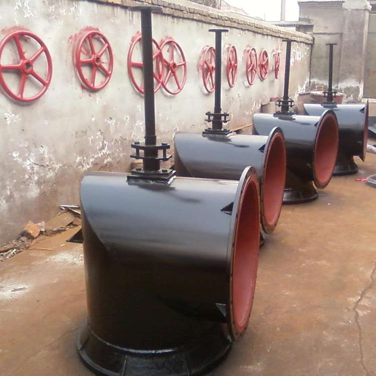 直角式电动配水闸阀 井下手动电动法兰污水闸门 森腾