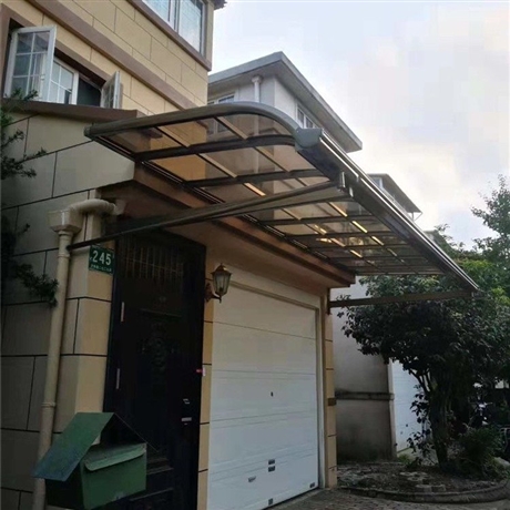 小区阳台耐力板窗棚别墅露台遮阳棚工厂门口雨搭