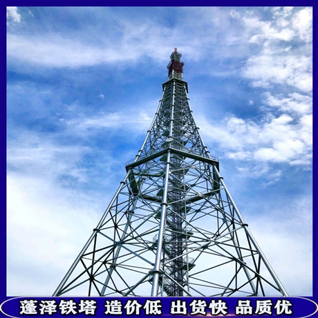 电视信号发射塔 50米电视铁塔价格 蓬泽报价 性价比高