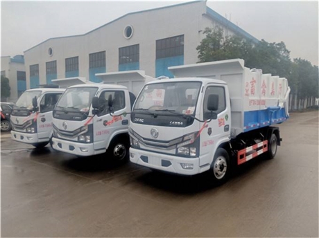 勾钩臂式粪污运输车 载重量7立方勾臂拉8吨污粪转运车