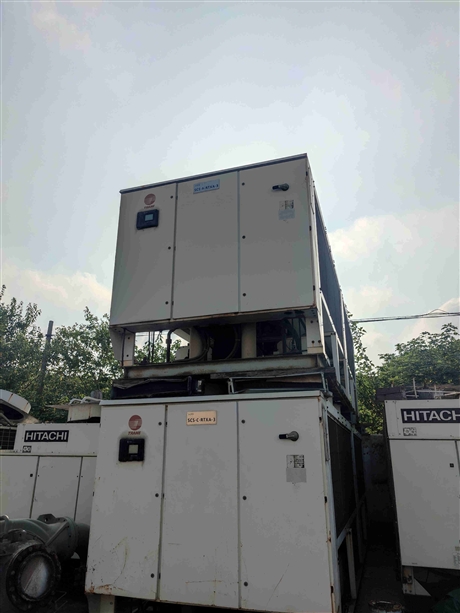 二手435KW特灵螺杆式风冷热泵机组RTXA+418转让特灵中央空调