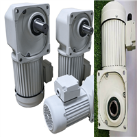 输送机直交轴减速机 士元SGF22-100W空心轴90度电机