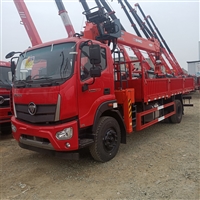 石煤8吨随车吊二节臂单出 福田瑞沃单桥 车厢6米1 QYS200-5