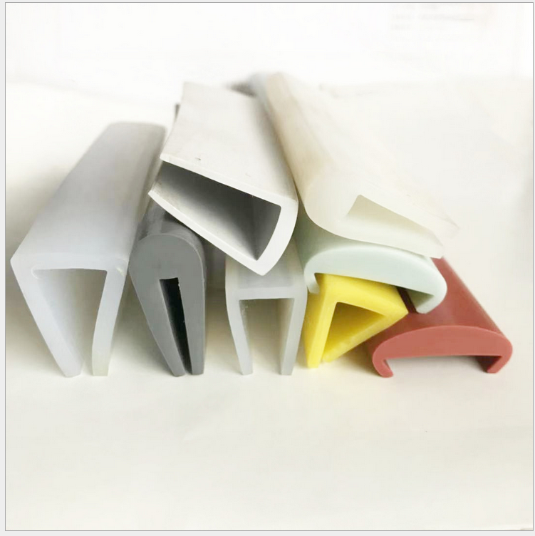 u型硅胶密封条 机电设备硅胶条 u型硅胶包边条