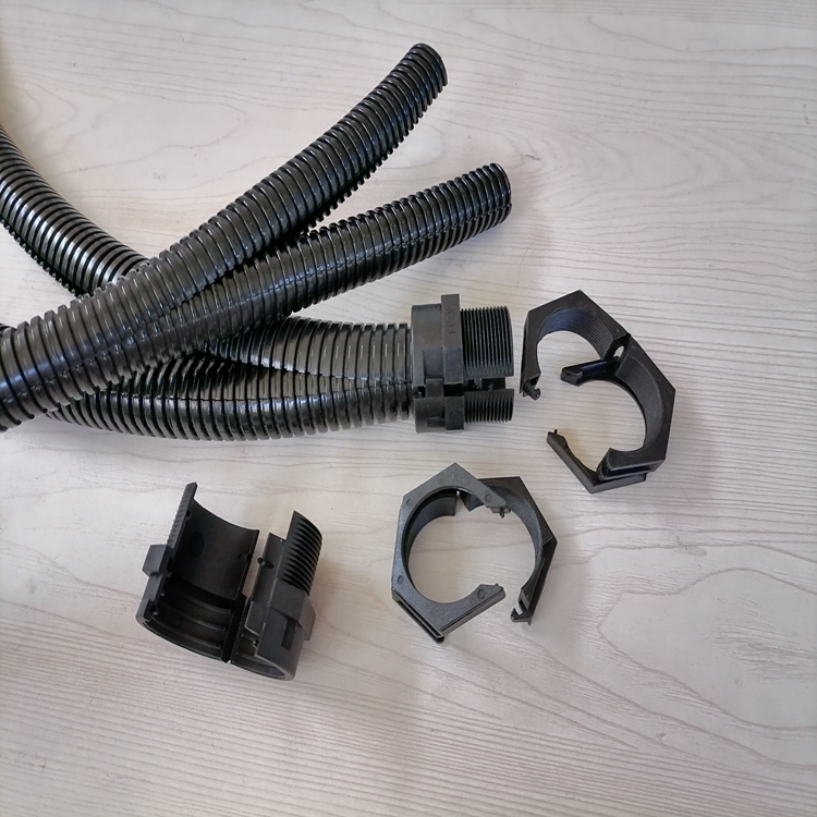 福莱通双开口线束保护管双壁可开蛇皮管pa16新料电缆保护套管