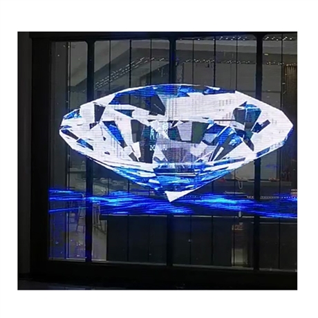 led透明屏前后维护珠宝店商场服装店橱窗显示屏