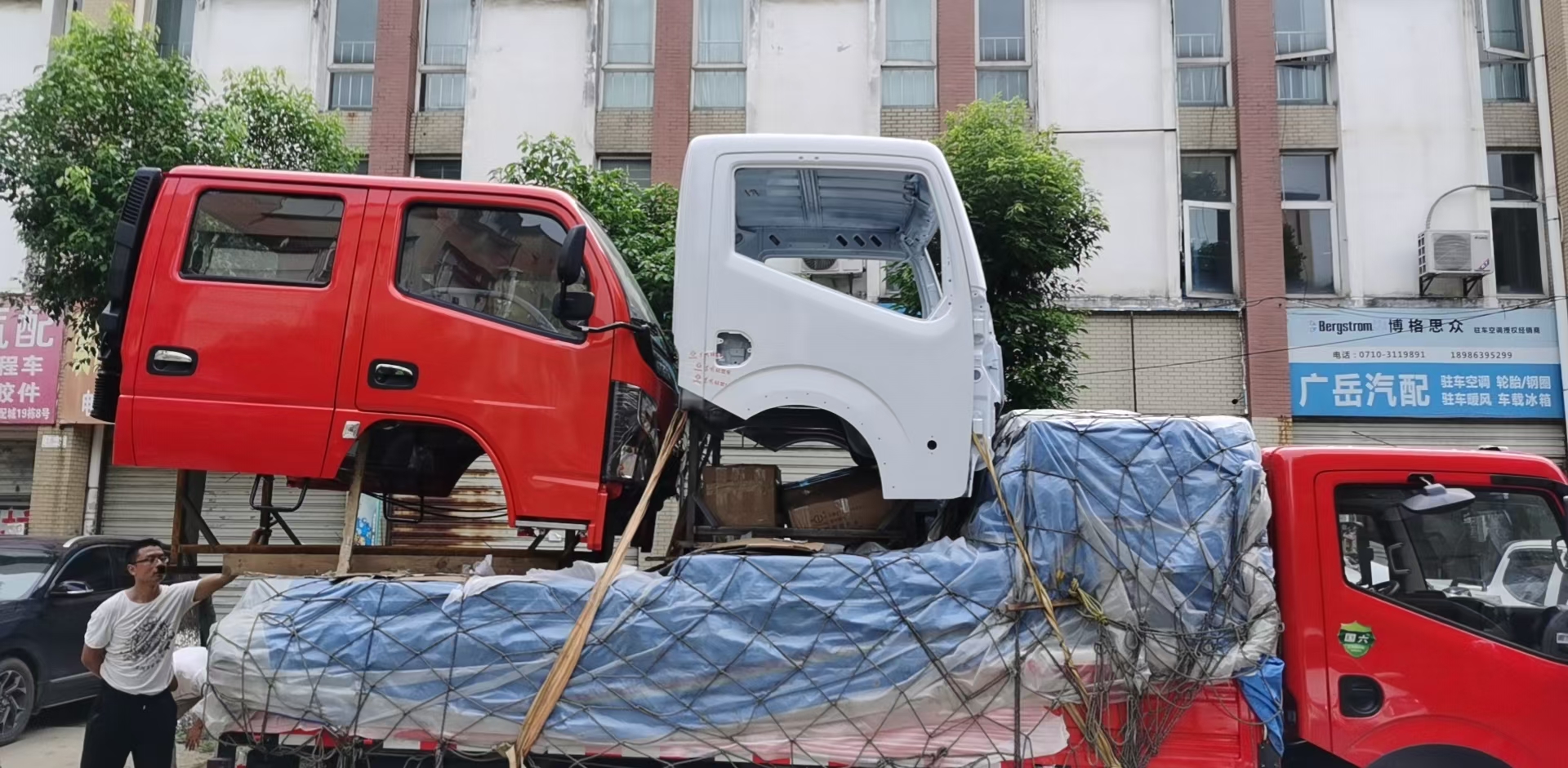 供應東風多利卡d6雙排駕駛室空殼子車殼子外殼總成貨車配件