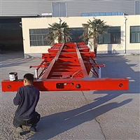 12米45两桥集装箱 三桥40英尺骨架半挂车 两个20英尺货柜设计