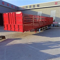 13米仓栏半挂车 轻型气囊桥高栏运输车 空气碟刹车桥