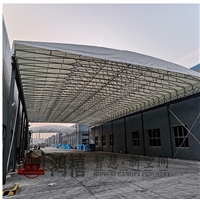 太仓市钢架推拉雨篷 物流活动篷房油布帐篷搭建 浏河镇伸缩雨棚