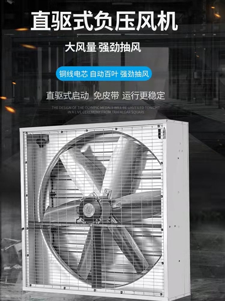 工业风机1220型静音强力换气扇 车间通风设备负压降温风机