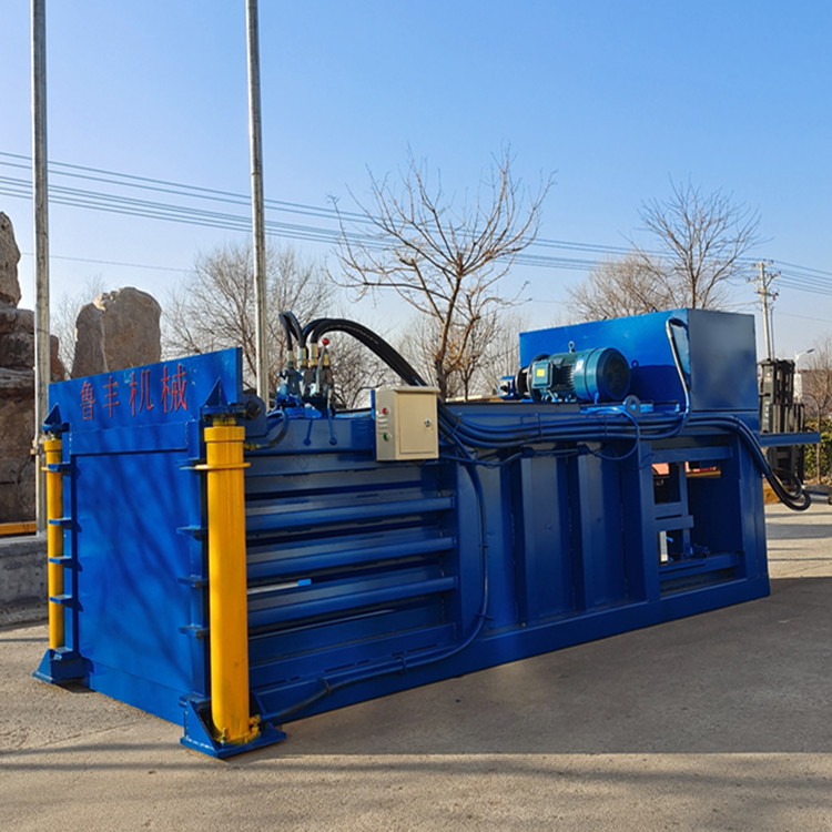 小型40吨提升门废纸卧式液压打包机经济实惠款废品压包机