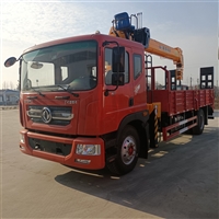 程力8吨随车吊 东风多利卡D9带爬梯 一车多用可拉挖机